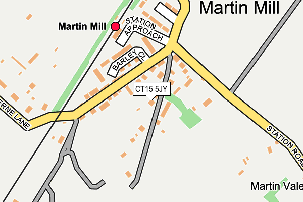 CT15 5JY map - OS OpenMap – Local (Ordnance Survey)