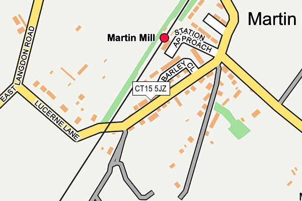 CT15 5JZ map - OS OpenMap – Local (Ordnance Survey)