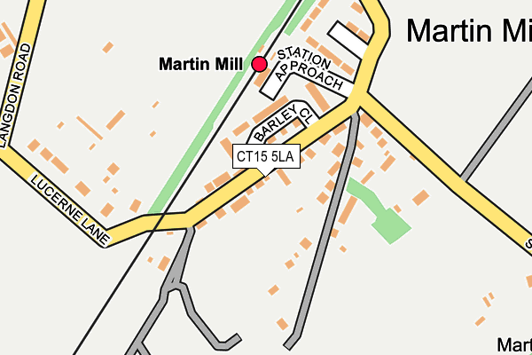 CT15 5LA map - OS OpenMap – Local (Ordnance Survey)