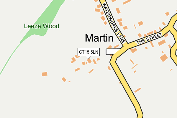 CT15 5LN map - OS OpenMap – Local (Ordnance Survey)