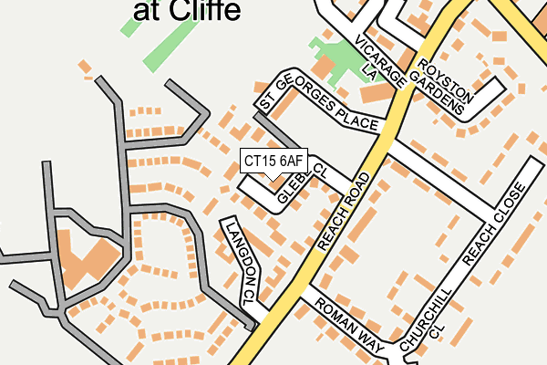 CT15 6AF map - OS OpenMap – Local (Ordnance Survey)