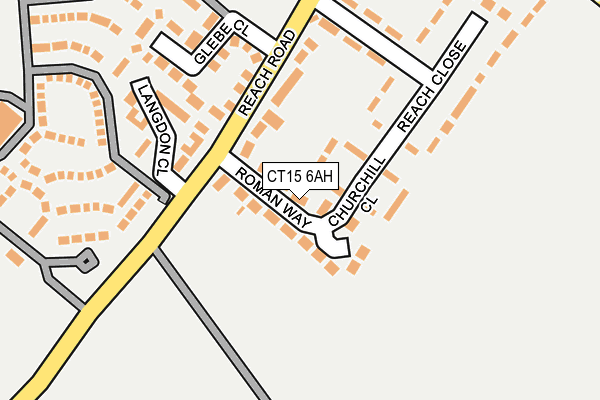 CT15 6AH map - OS OpenMap – Local (Ordnance Survey)