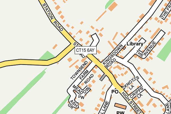 CT15 6AY map - OS OpenMap – Local (Ordnance Survey)