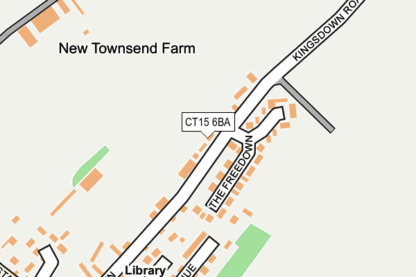 CT15 6BA map - OS OpenMap – Local (Ordnance Survey)