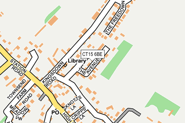 CT15 6BE map - OS OpenMap – Local (Ordnance Survey)