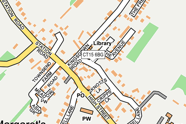 CT15 6BG map - OS OpenMap – Local (Ordnance Survey)