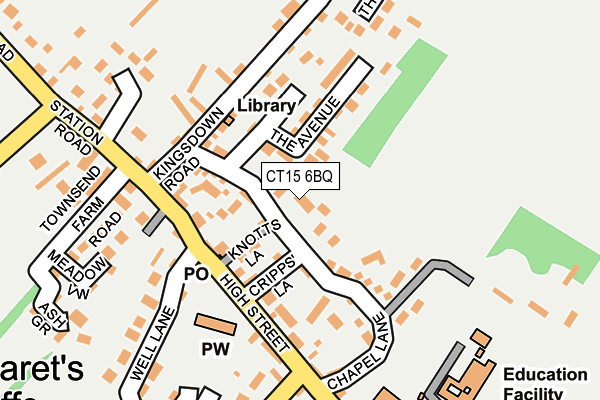 CT15 6BQ map - OS OpenMap – Local (Ordnance Survey)