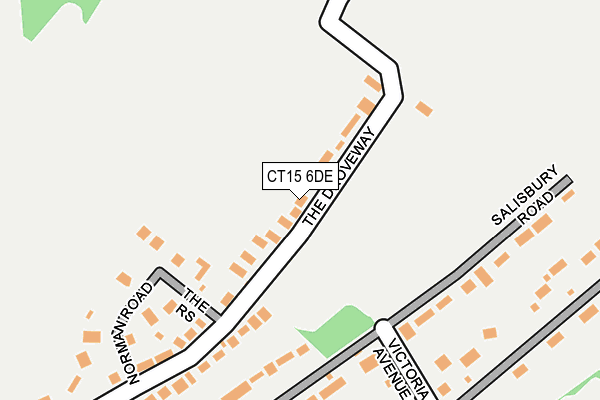 CT15 6DE map - OS OpenMap – Local (Ordnance Survey)