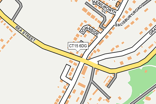 CT15 6DG map - OS OpenMap – Local (Ordnance Survey)