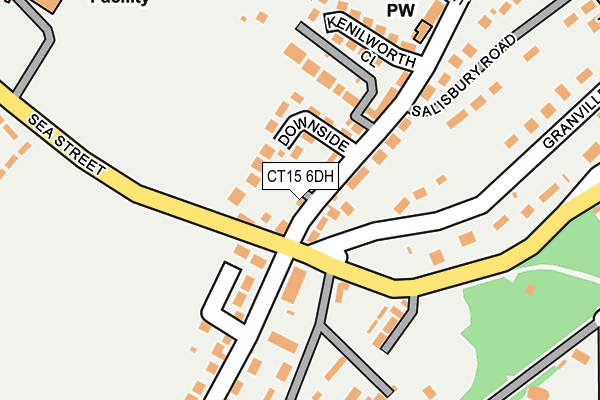 CT15 6DH map - OS OpenMap – Local (Ordnance Survey)