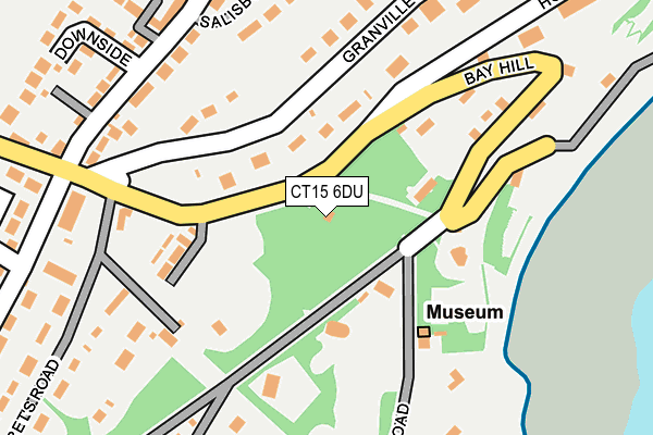 CT15 6DU map - OS OpenMap – Local (Ordnance Survey)
