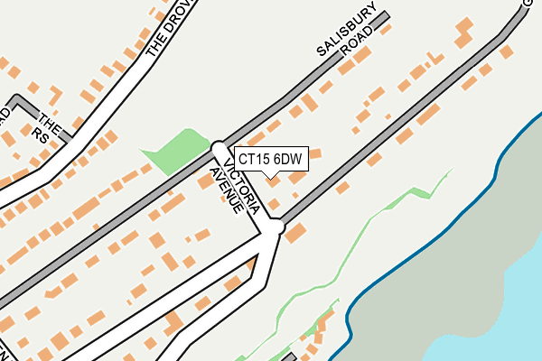 CT15 6DW map - OS OpenMap – Local (Ordnance Survey)