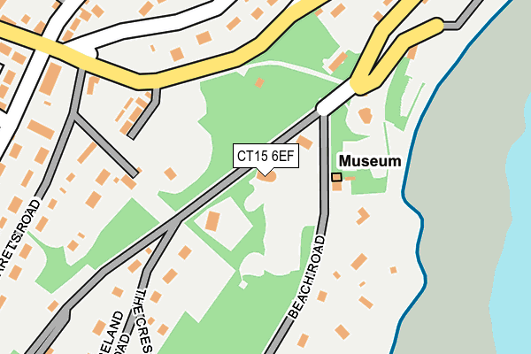 CT15 6EF map - OS OpenMap – Local (Ordnance Survey)