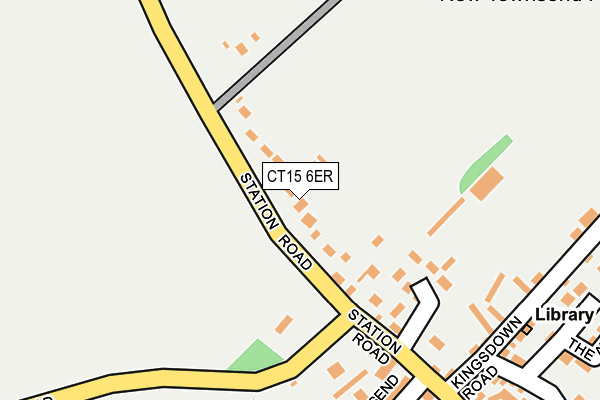 CT15 6ER map - OS OpenMap – Local (Ordnance Survey)