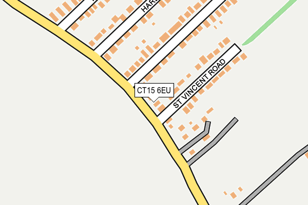 CT15 6EU map - OS OpenMap – Local (Ordnance Survey)