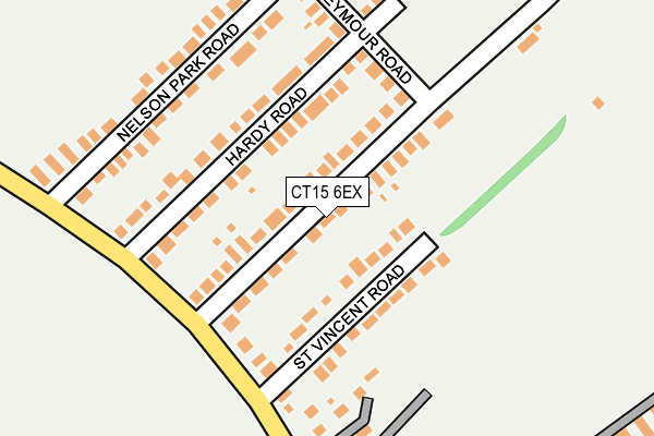 CT15 6EX map - OS OpenMap – Local (Ordnance Survey)