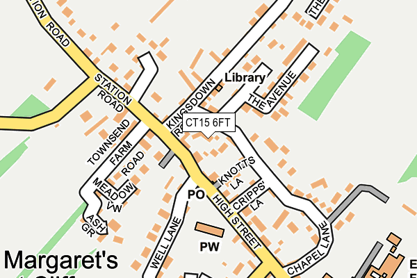CT15 6FT map - OS OpenMap – Local (Ordnance Survey)