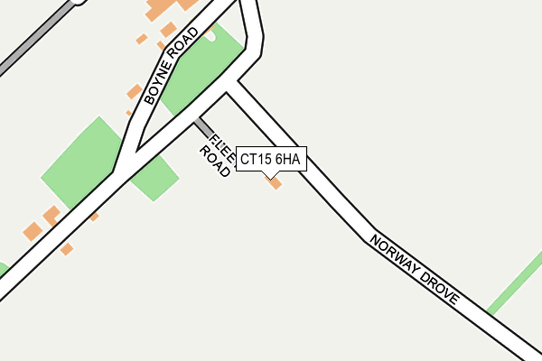 CT15 6HA map - OS OpenMap – Local (Ordnance Survey)
