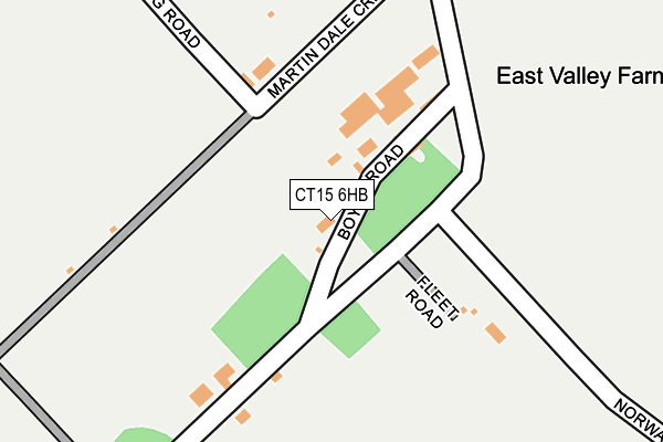 CT15 6HB map - OS OpenMap – Local (Ordnance Survey)