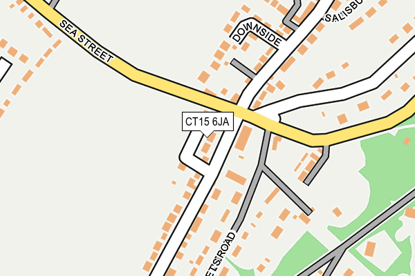 CT15 6JA map - OS OpenMap – Local (Ordnance Survey)