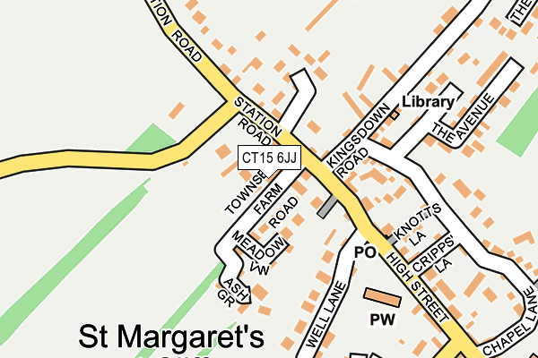 CT15 6JJ map - OS OpenMap – Local (Ordnance Survey)