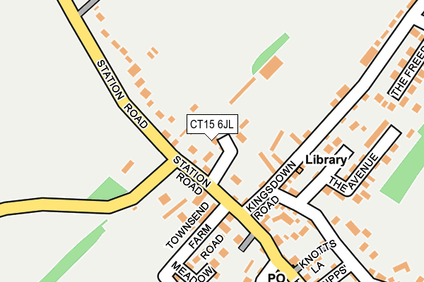 CT15 6JL map - OS OpenMap – Local (Ordnance Survey)