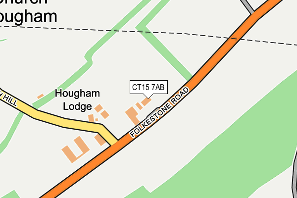 CT15 7AB map - OS OpenMap – Local (Ordnance Survey)