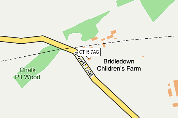 CT15 7AG map - OS OpenMap – Local (Ordnance Survey)