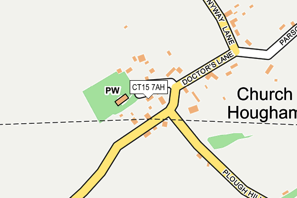 CT15 7AH map - OS OpenMap – Local (Ordnance Survey)