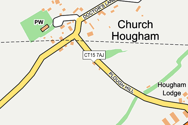 CT15 7AJ map - OS OpenMap – Local (Ordnance Survey)