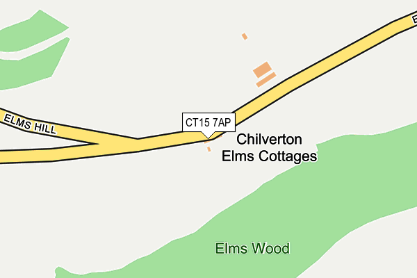 CT15 7AP map - OS OpenMap – Local (Ordnance Survey)