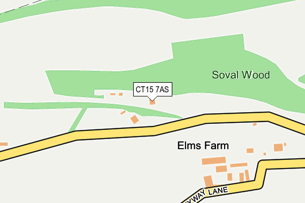 CT15 7AS map - OS OpenMap – Local (Ordnance Survey)