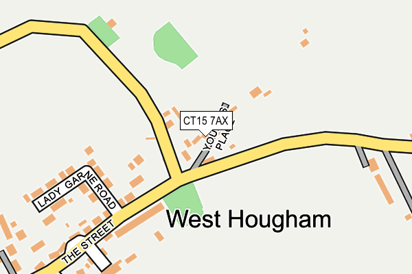 CT15 7AX map - OS OpenMap – Local (Ordnance Survey)