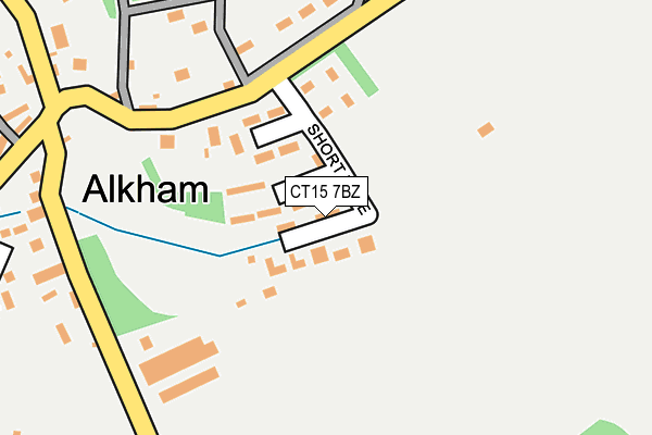 CT15 7BZ map - OS OpenMap – Local (Ordnance Survey)