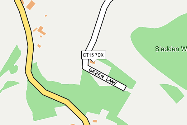 CT15 7DX map - OS OpenMap – Local (Ordnance Survey)