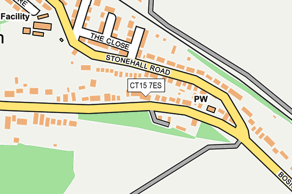 CT15 7ES map - OS OpenMap – Local (Ordnance Survey)