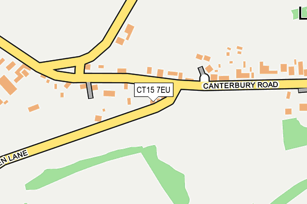 CT15 7EU map - OS OpenMap – Local (Ordnance Survey)