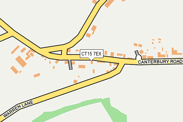 CT15 7EX map - OS OpenMap – Local (Ordnance Survey)