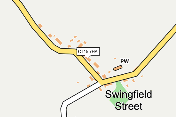 CT15 7HA map - OS OpenMap – Local (Ordnance Survey)