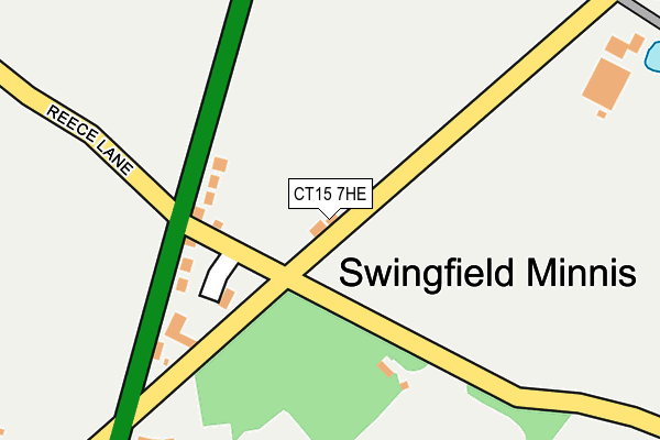 CT15 7HE map - OS OpenMap – Local (Ordnance Survey)