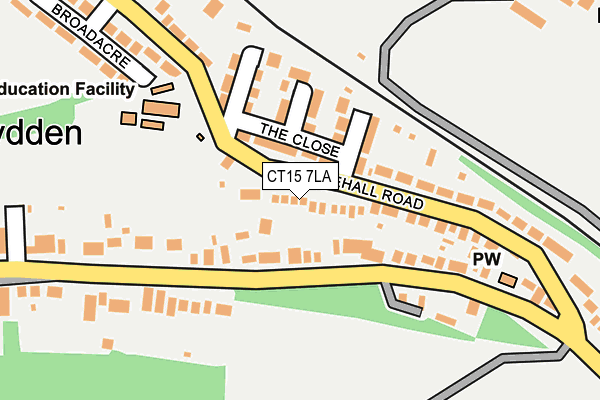 CT15 7LA map - OS OpenMap – Local (Ordnance Survey)