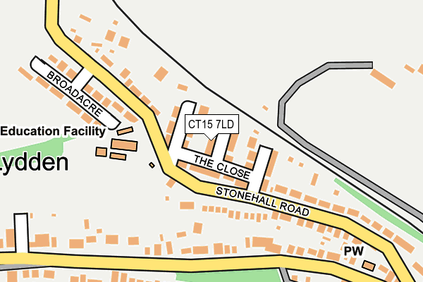 CT15 7LD map - OS OpenMap – Local (Ordnance Survey)