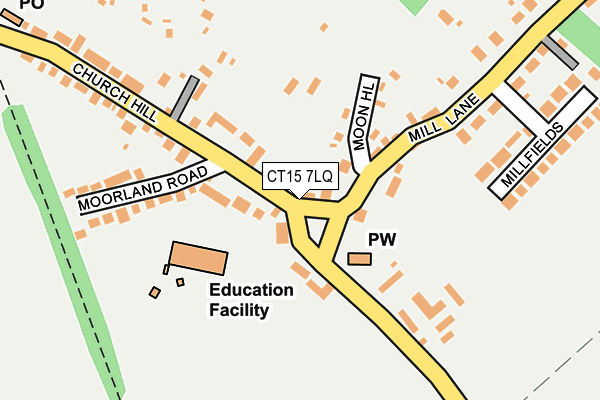 CT15 7LQ map - OS OpenMap – Local (Ordnance Survey)