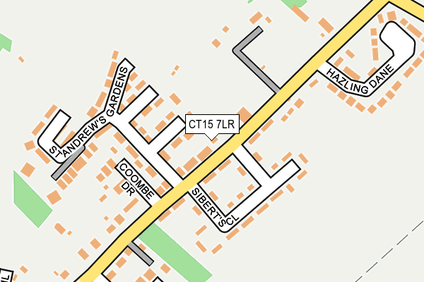 CT15 7LR map - OS OpenMap – Local (Ordnance Survey)