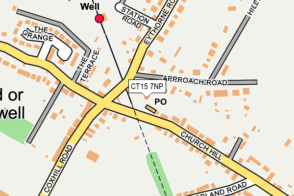 CT15 7NP map - OS OpenMap – Local (Ordnance Survey)