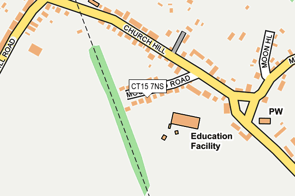 CT15 7NS map - OS OpenMap – Local (Ordnance Survey)