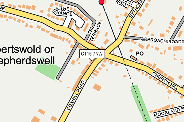 CT15 7NW map - OS OpenMap – Local (Ordnance Survey)