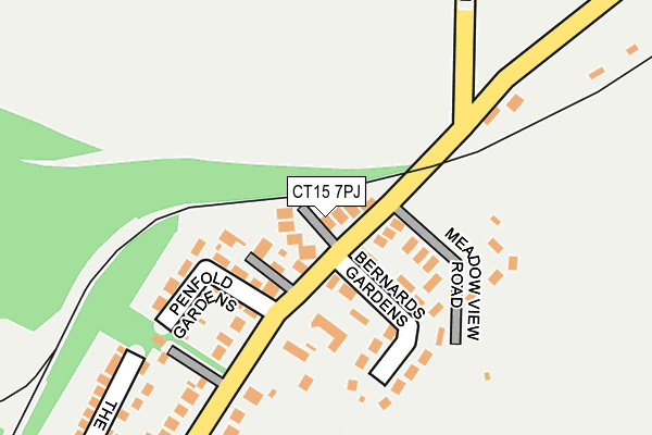 CT15 7PJ map - OS OpenMap – Local (Ordnance Survey)