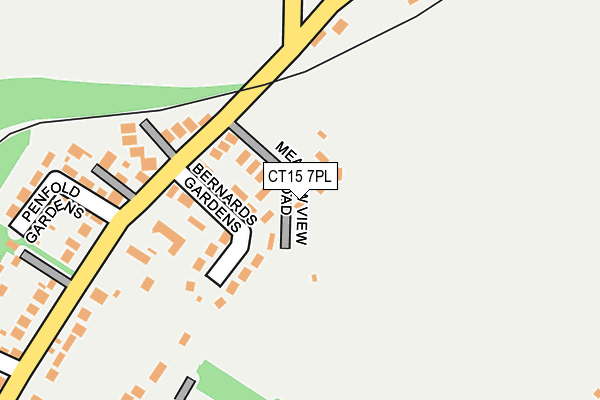 CT15 7PL map - OS OpenMap – Local (Ordnance Survey)