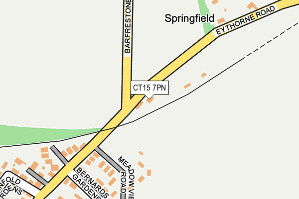 CT15 7PN map - OS OpenMap – Local (Ordnance Survey)